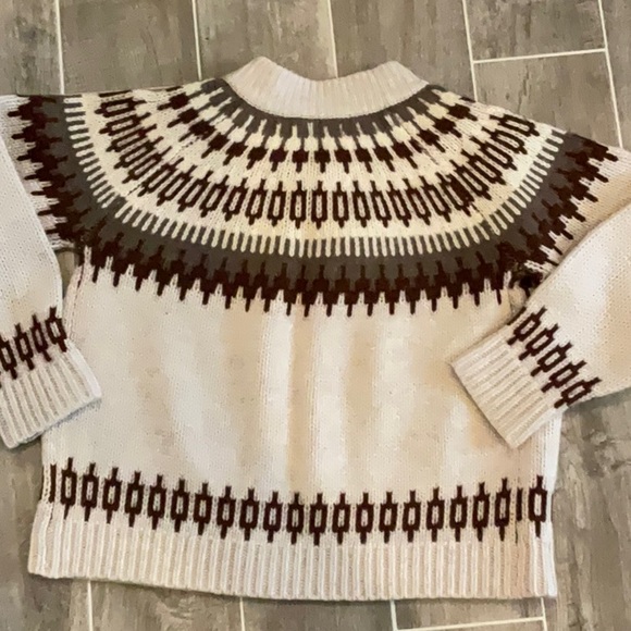 The Reeds Colorblocked Fair Isle Wool Cardigan XS NWOT - Picture 7 of 13